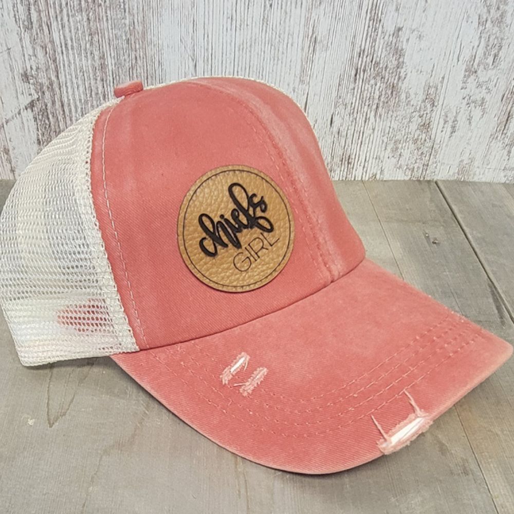 Distressed Ball Cap w/ Custom Patch - Image 3
