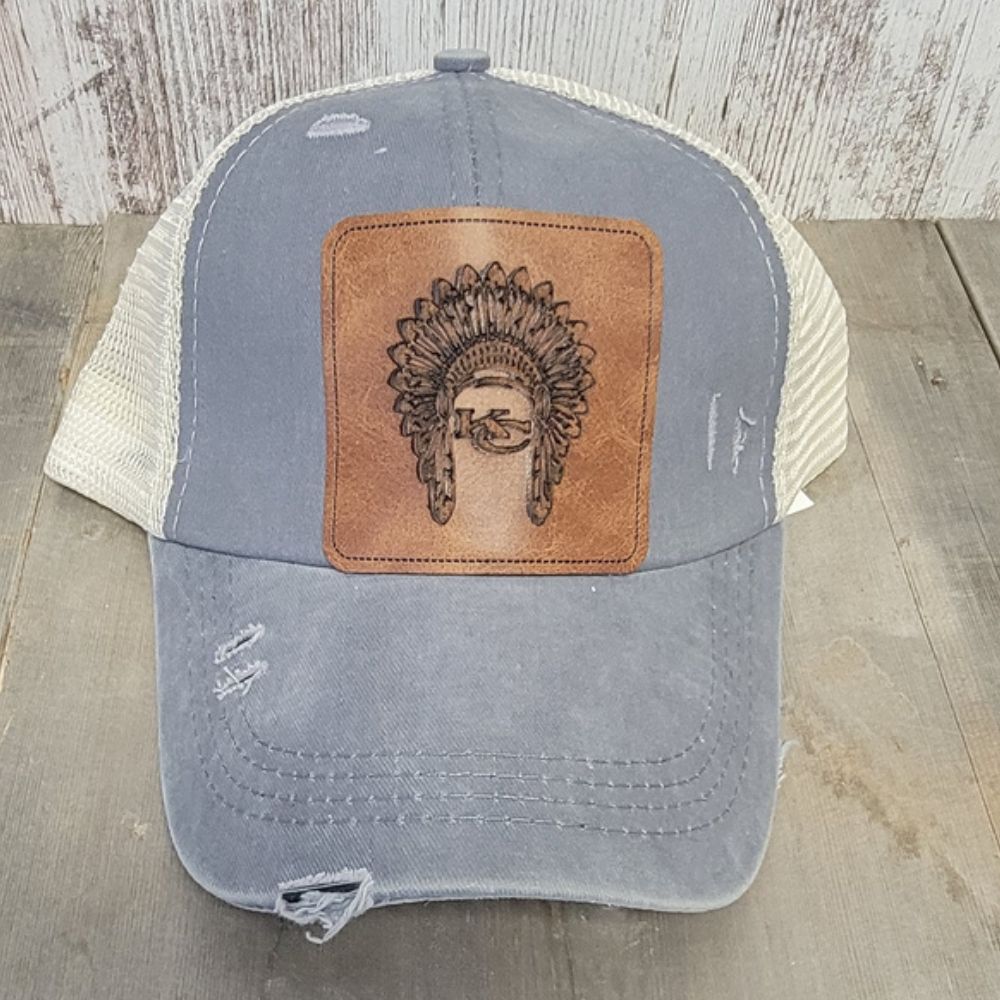 Distressed Ball Cap w/ Custom Patch - Image 7